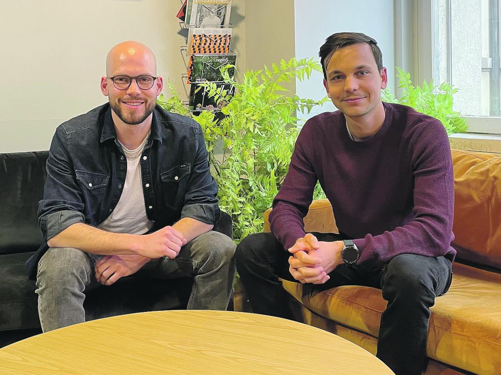 Luca Indermühle und Ramon Herzig haben mit InnoFind ihr eigenes Startup gegründet. Foto: zVg