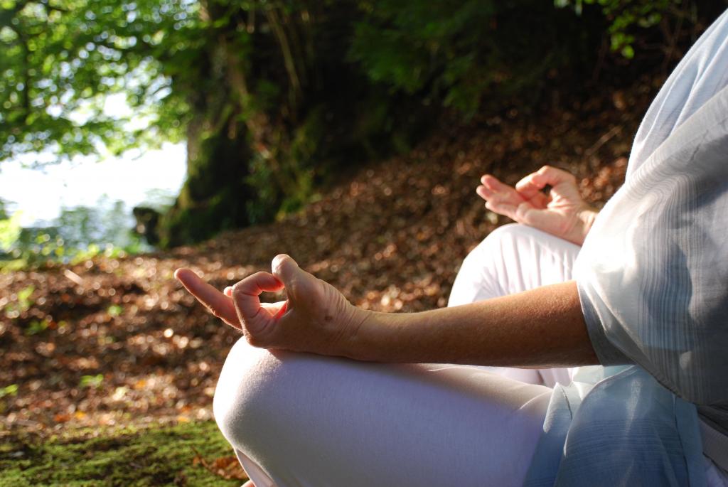 Die Meditation kann das Gleichgewicht zurückbringen. Foto: Alexandra Hürbin